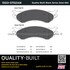 1003-0702AM by MPA ELECTRICAL - Quality-Built Disc Brake Pad Set - Black Series, Semi-Metallic, with Hardware