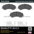 1003-0701M by MPA ELECTRICAL - Quality-Built Disc Brake Pad Set - Black Series, Semi-Metallic, with Hardware