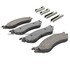 1003-0702M by MPA ELECTRICAL - Quality-Built Disc Brake Pad Set - Black Series, Semi-Metallic, with Hardware