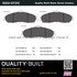 1003-0731C by MPA ELECTRICAL - Quality-Built Disc Brake Pad Set - Black Series, Ceramic, with Hardware