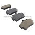 1003-0737C by MPA ELECTRICAL - Quality-Built Disc Brake Pad Set - Black Series, Ceramic, with Hardware