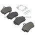 1003-0738M by MPA ELECTRICAL - Quality-Built Disc Brake Pad Set - Black Series, Semi-Metallic, with Hardware