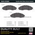 1003-0749C by MPA ELECTRICAL - Quality-Built Disc Brake Pad Set - Black Series, Ceramic, with Hardware