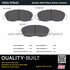 1003-0764C by MPA ELECTRICAL - Quality-Built Disc Brake Pad Set - Black Series, Ceramic, with Hardware