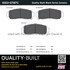 1003-0787C by MPA ELECTRICAL - Quality-Built Disc Brake Pad Set - Black Series, Ceramic, with Hardware