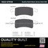 1003-0791M by MPA ELECTRICAL - Quality-Built Black Series Semi-Metallic Brake Pads w/ Hardware