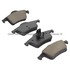 1003-0795C by MPA ELECTRICAL - Quality-Built Disc Brake Pad Set - Black Series, Ceramic, with Hardware