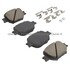 1003-0817C by MPA ELECTRICAL - Quality-Built Disc Brake Pad Set - Black Series, Ceramic, with Hardware