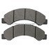 1003-0825M by MPA ELECTRICAL - Quality-Built Disc Brake Pad Set - Black Series, Semi-Metallic, with Hardware