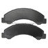 1003-0825M by MPA ELECTRICAL - Quality-Built Disc Brake Pad Set - Black Series, Semi-Metallic, with Hardware