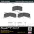 1003-0845M by MPA ELECTRICAL - Quality-Built Disc Brake Pad Set - Black Series, Semi-Metallic, with Hardware