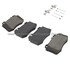 1003-0847BM by MPA ELECTRICAL - Quality-Built Disc Brake Pad Set - Black Series, Semi-Metallic, with Hardware