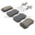 1003-0847C by MPA ELECTRICAL - Quality-Built Disc Brake Pad Set - Black Series, Ceramic, with Hardware