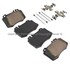 1003-0847M by MPA ELECTRICAL - Quality-Built Disc Brake Pad Set - Black Series, Semi-Metallic, with Hardware