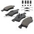 1003-0857M by MPA ELECTRICAL - Quality-Built Disc Brake Pad Set - Black Series, Semi-Metallic, with Hardware