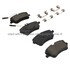 1003-0872AM by MPA ELECTRICAL - Quality-Built Disc Brake Pad Set - Black Series, Semi-Metallic, with Hardware