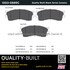 1003-0889C by MPA ELECTRICAL - Quality-Built Disc Brake Pad Set - Black Series, Ceramic, with Hardware