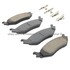 1003-0898C by MPA ELECTRICAL - Quality-Built Disc Brake Pad Set - Black Series, Ceramic, with Hardware