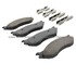 1003-0897M by MPA ELECTRICAL - Quality-Built Disc Brake Pad Set - Black Series, Semi-Metallic, with Hardware