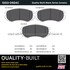 1003-0924C by MPA ELECTRICAL - Quality-Built Disc Brake Pad Set - Black Series, Ceramic, with Hardware