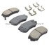 1003-0924C by MPA ELECTRICAL - Quality-Built Disc Brake Pad Set - Black Series, Ceramic, with Hardware