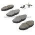 1003-0944M by MPA ELECTRICAL - Quality-Built Disc Brake Pad Set - Black Series, Semi-Metallic, with Hardware