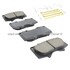 1003-0976C by MPA ELECTRICAL - Quality-Built Disc Brake Pad Set - Black Series, Ceramic, with Hardware