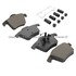 1003-0980M by MPA ELECTRICAL - Quality-Built Disc Brake Pad Set - Black Series, Semi-Metallic, with Hardware