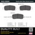 1003-0999C by MPA ELECTRICAL - Quality-Built Disc Brake Pad Set - Black Series, Ceramic, with Hardware