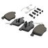 1003-1003M by MPA ELECTRICAL - Quality-Built Black Series Semi-Metallic Brake Pads w/ Hardware