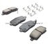 1003-0999C by MPA ELECTRICAL - Quality-Built Disc Brake Pad Set - Black Series, Ceramic, with Hardware