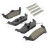 1003-1012C by MPA ELECTRICAL - Quality-Built Disc Brake Pad Set - Black Series, Ceramic, with Hardware