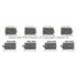 1003-1022C by MPA ELECTRICAL - Quality-Built Disc Brake Pad Set - Black Series, Ceramic, with Hardware