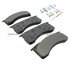 1003-1032M by MPA ELECTRICAL - Quality-Built Disc Brake Pad Set - Black Series, Semi-Metallic, with Hardware