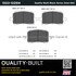 1003-1028M by MPA ELECTRICAL - Quality-Built Disc Brake Pad Set - Black Series, Semi-Metallic, with Hardware