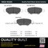 1003-1033C by MPA ELECTRICAL - Quality-Built Disc Brake Pad Set - Black Series, Ceramic, with Hardware