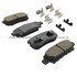 1003-1037C by MPA ELECTRICAL - Quality-Built Disc Brake Pad Set - Black Series, Ceramic, with Hardware