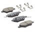 1003-1033C by MPA ELECTRICAL - Quality-Built Disc Brake Pad Set - Black Series, Ceramic, with Hardware