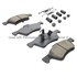 1003-1047C by MPA ELECTRICAL - Quality-Built Disc Brake Pad Set - Black Series, Ceramic, with Hardware