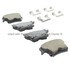 1003-1057BC by MPA ELECTRICAL - Quality-Built Disc Brake Pad Set - Black Series, Ceramic, with Hardware