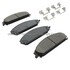 1003-1058C by MPA ELECTRICAL - Quality-Built Disc Brake Pad Set - Black Series, Ceramic, with Hardware