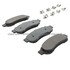 1003-1067M by MPA ELECTRICAL - Quality-Built Disc Brake Pad Set - Black Series, Semi-Metallic, with Hardware