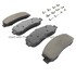 1003-1069M by MPA ELECTRICAL - Quality-Built Disc Brake Pad Set - Black Series, Semi-Metallic, with Hardware