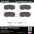 1003-1078C by MPA ELECTRICAL - Quality-Built Disc Brake Pad Set - Black Series, Ceramic, with Hardware