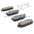 1003-1082C by MPA ELECTRICAL - Quality-Built Disc Brake Pad Set - Black Series, Ceramic, with Hardware