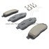 1003-1083C by MPA ELECTRICAL - Quality-Built Disc Brake Pad Set - Black Series, Ceramic, with Hardware