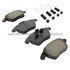 1003-1107BC by MPA ELECTRICAL - Quality-Built Disc Brake Pad Set - Black Series, Ceramic, with Hardware