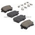 1003-1108AC by MPA ELECTRICAL - Quality-Built Disc Brake Pad Set - Black Series, Ceramic, with Hardware