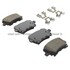 1003-1108M by MPA ELECTRICAL - Quality-Built Disc Brake Pad Set - Black Series, Semi-Metallic, with Hardware