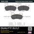 1003-1119C by MPA ELECTRICAL - Quality-Built Disc Brake Pad Set - Black Series, Ceramic, with Hardware